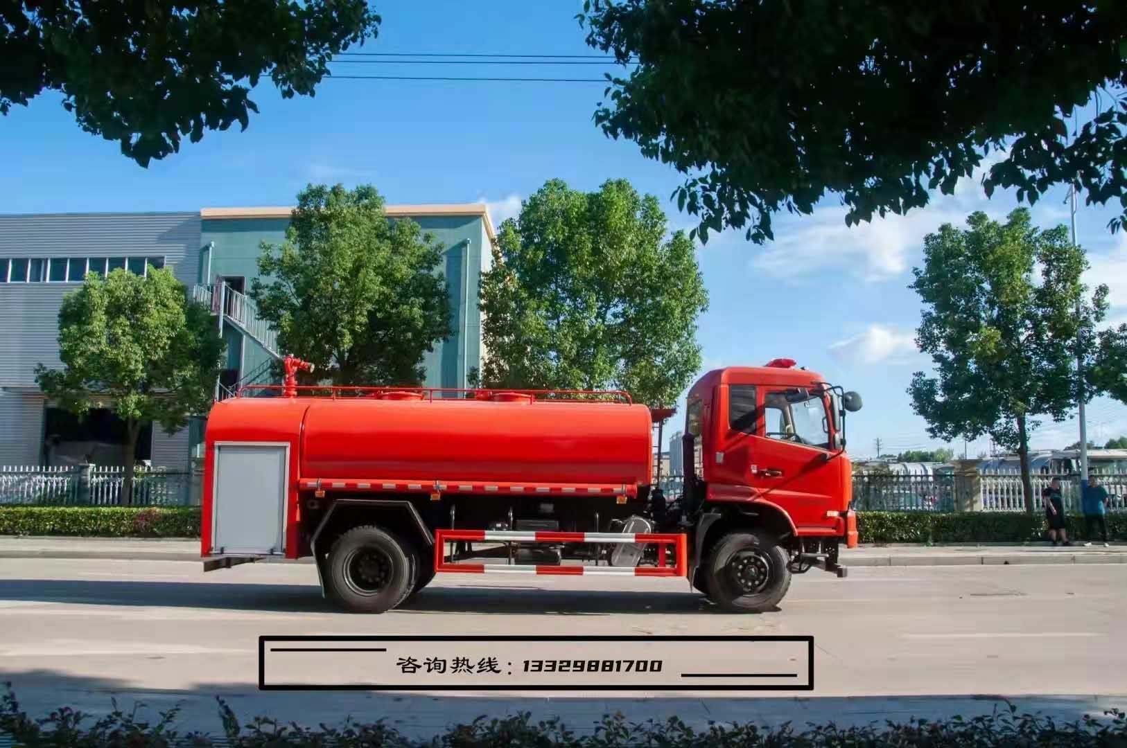 6吨东风四驱森林供水车，专用车参数介绍